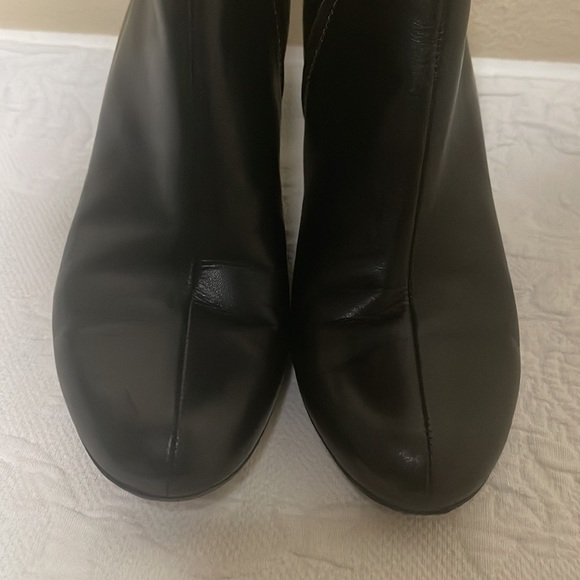 Gucci Stiv Pelle S Cuoio Lifford Nero Black Zip Logo Tall Boots - Picture 5 of 10